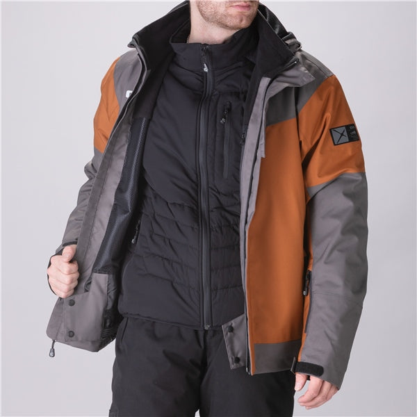CKX-JACKET CONQUER MEN PECAN/GY 3XL M25-03-PEN / GRY 3XL