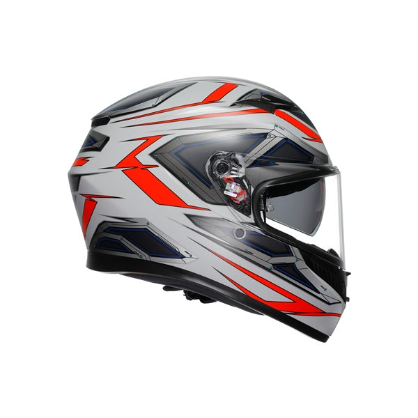AGV-HELM K3 SPACE MAT WH/FLUO RD 2XL 2118381001-020-XXL 8051019910837
