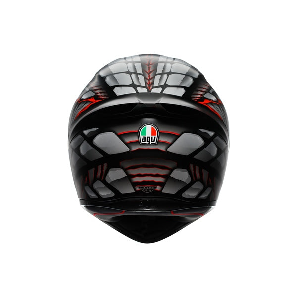 AGV-HELM K1 S LYZARD MAT BK/GY/RD 2XL 2118394001-044-XXL 8051019872746
