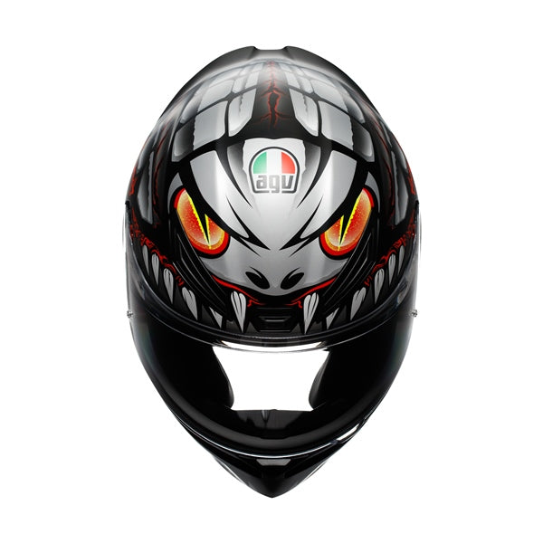AGV-HELM K1 S LYZARD MAT BK/GY/RD 2XL 2118394001-044-XXL 8051019872746