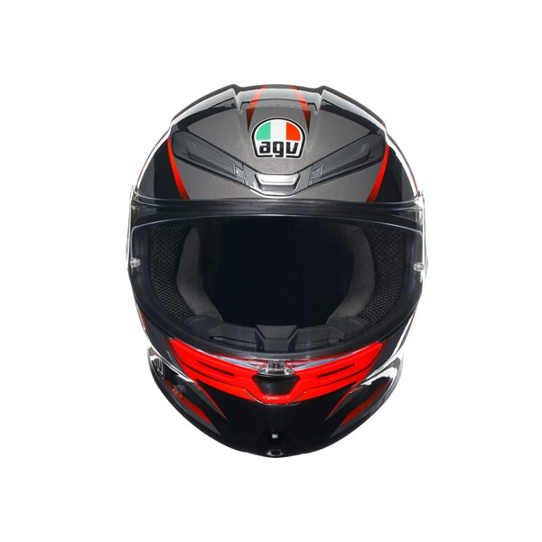 AGV-HELM K6 S SLASHCUT BK/GY/RD 2XL 2118395001-014-XXL 8051019607935