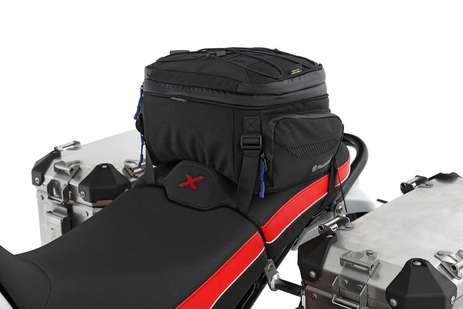 Multifunctional compact bag for the seat or luggage carrier