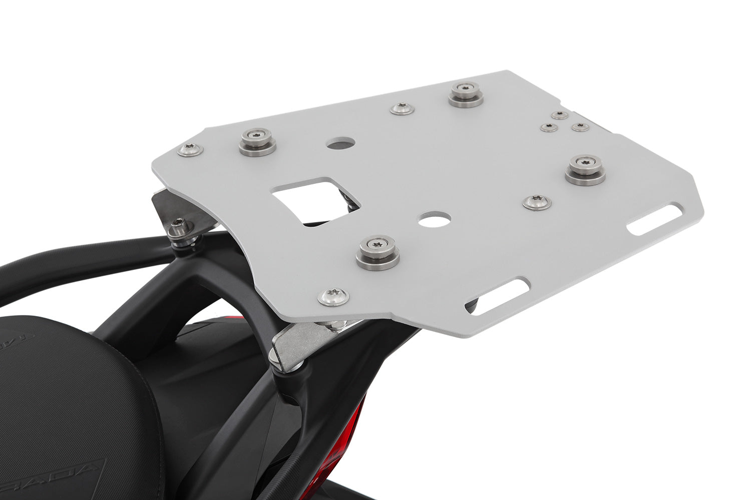 Discreet but robust top case carrier for mounting our »EXTREME« model top case.