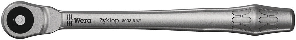 Wera Tools - 8003 B Zyklop Metal Ratchet with push-through square and 3/8" drive