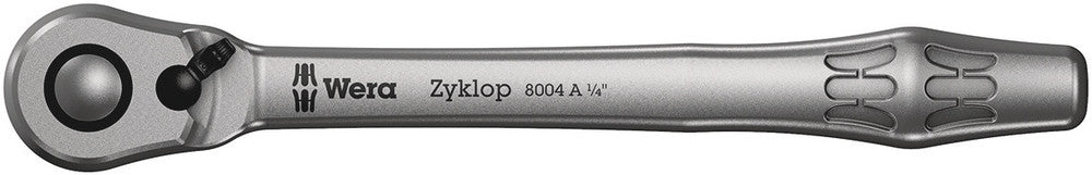 Wera Tools - 8100 SC 8 Zyklop Metal Ratchet Set with switch lever, 1/2" drive, metric