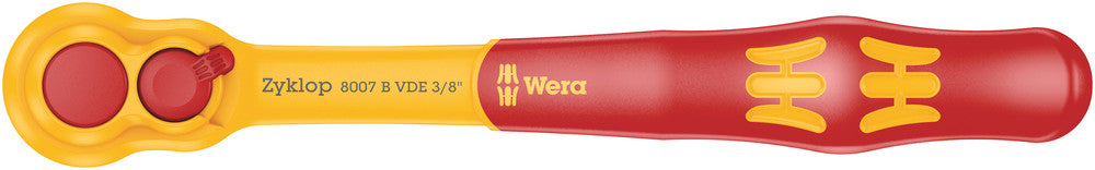 Wera Tools - 8007 B VDE Zyklop ratchet, insulated, with switch lever, with 3/8" drive