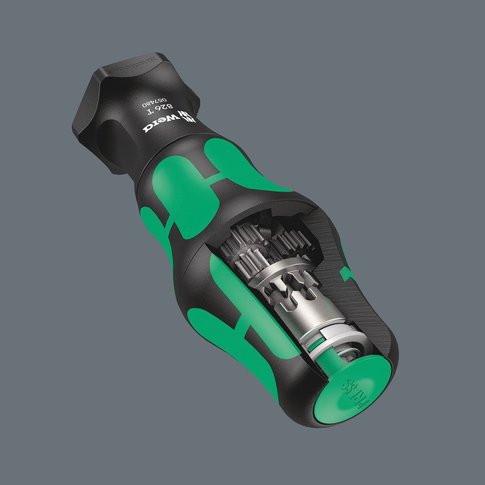 Wera Tools - 826 T Kraftform Turbo bit-holding screwdriver handle with Rapidaptor quick-release chuck