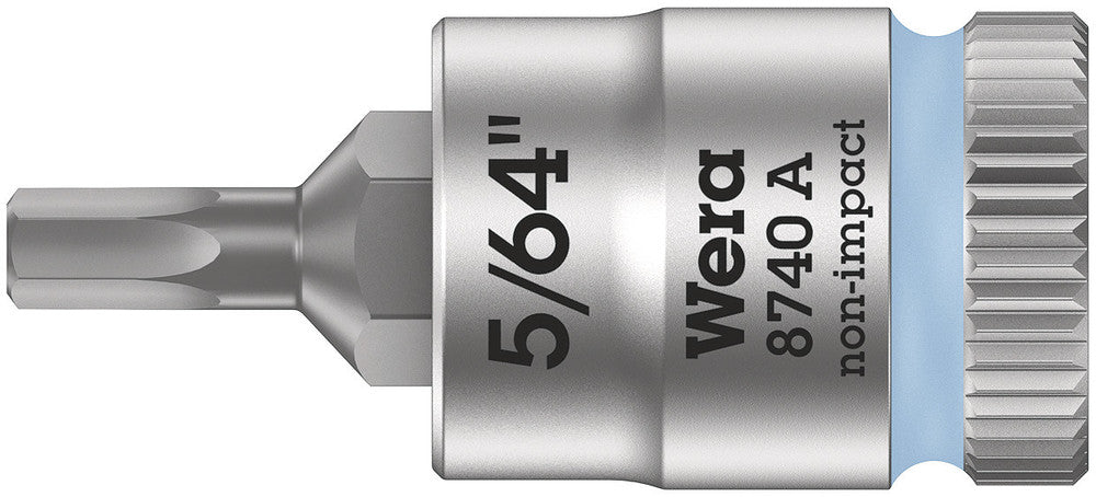 Wera Tools - 8740 A Zyklop bit socket, 1/4" drive