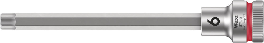 Wera Tools - 8740 B Zyklop Bit socket with 3/8" drive, with extra slim profile area