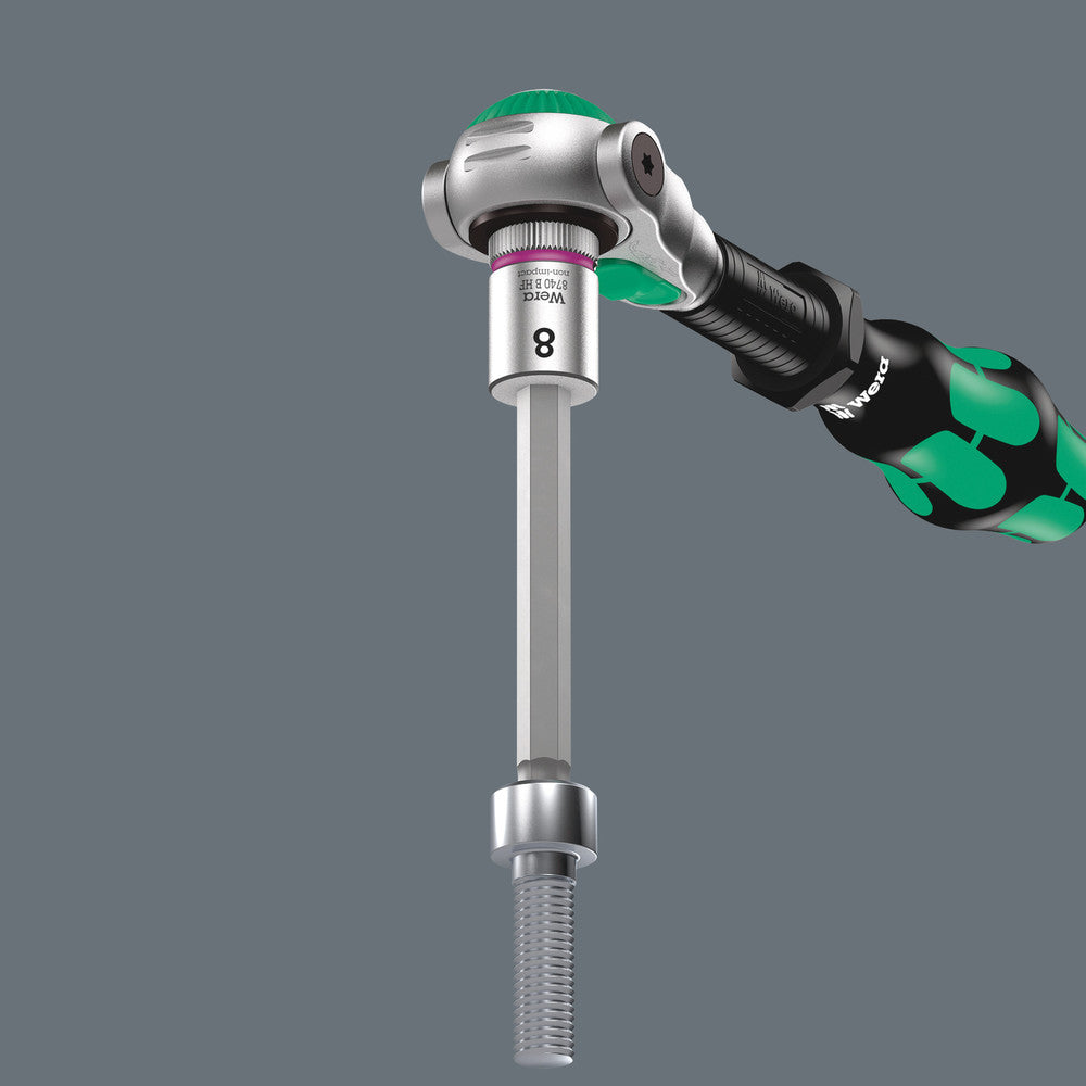 Wera Tools - 8740 B HF 1 Zyklop bit socket set with holding function, 3/8" drive
