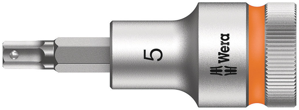 Wera Tools - 8740 C HF Zyklop bit socket with 1/2" drive with holding function