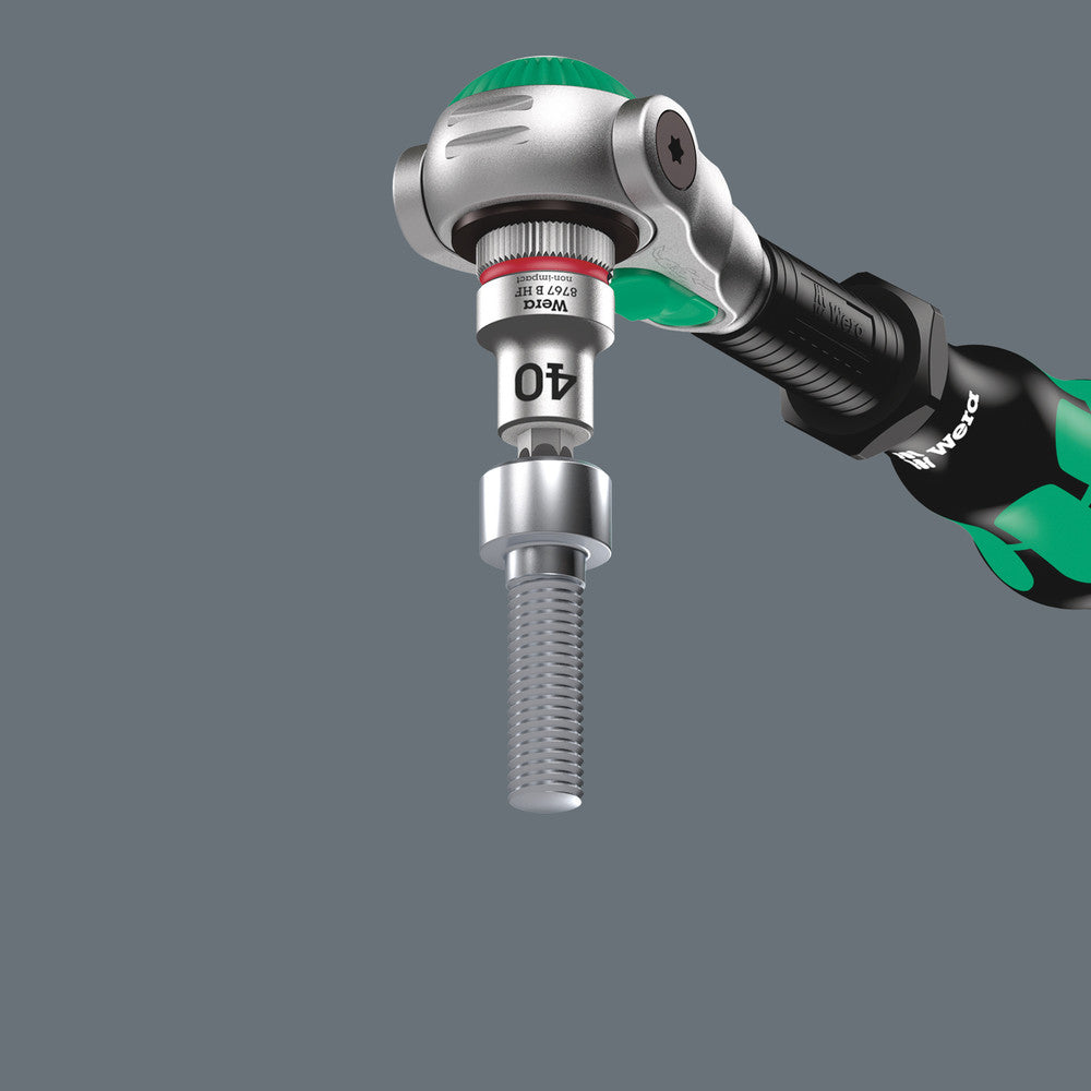 Wera Tools - 8100 SA All-in Zyklop Speed Ratchet Set, 1/4" drive, with holding function, metric