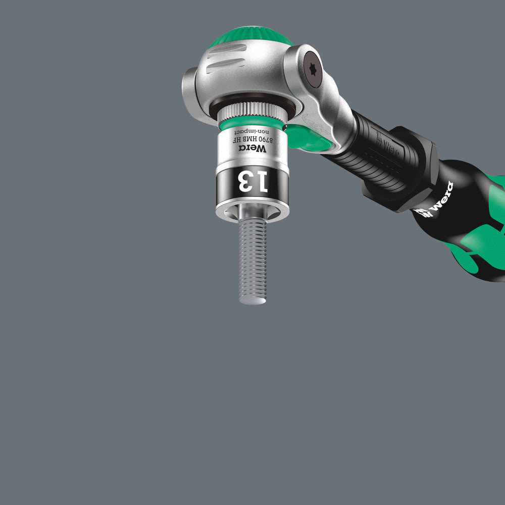 Wera Tools - 8100 SA All-in Zyklop Speed Ratchet Set, 1/4" drive, with holding function, metric