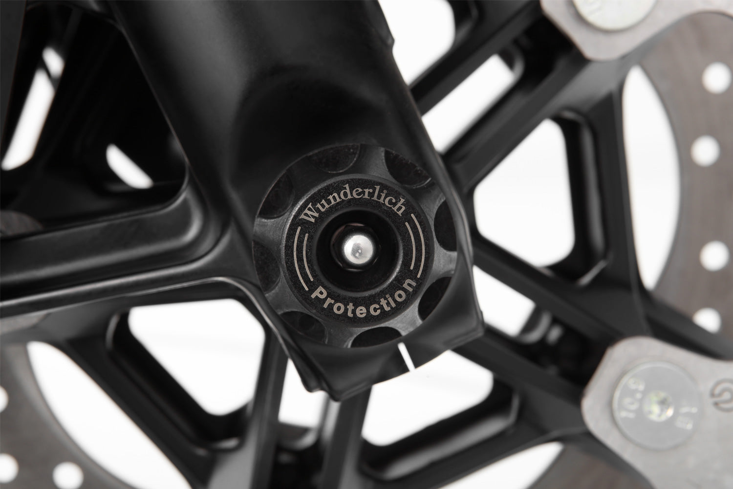 DoubleShock axle protection pads now also keep the front fork a safe distance from the asphalt and help prevent serious damage