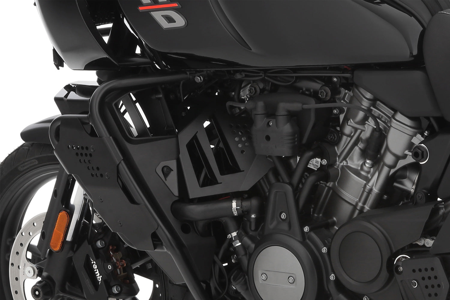 Enhances the bike's visually and directs the hot air dissipated by the fan to the outside through its attached openings.