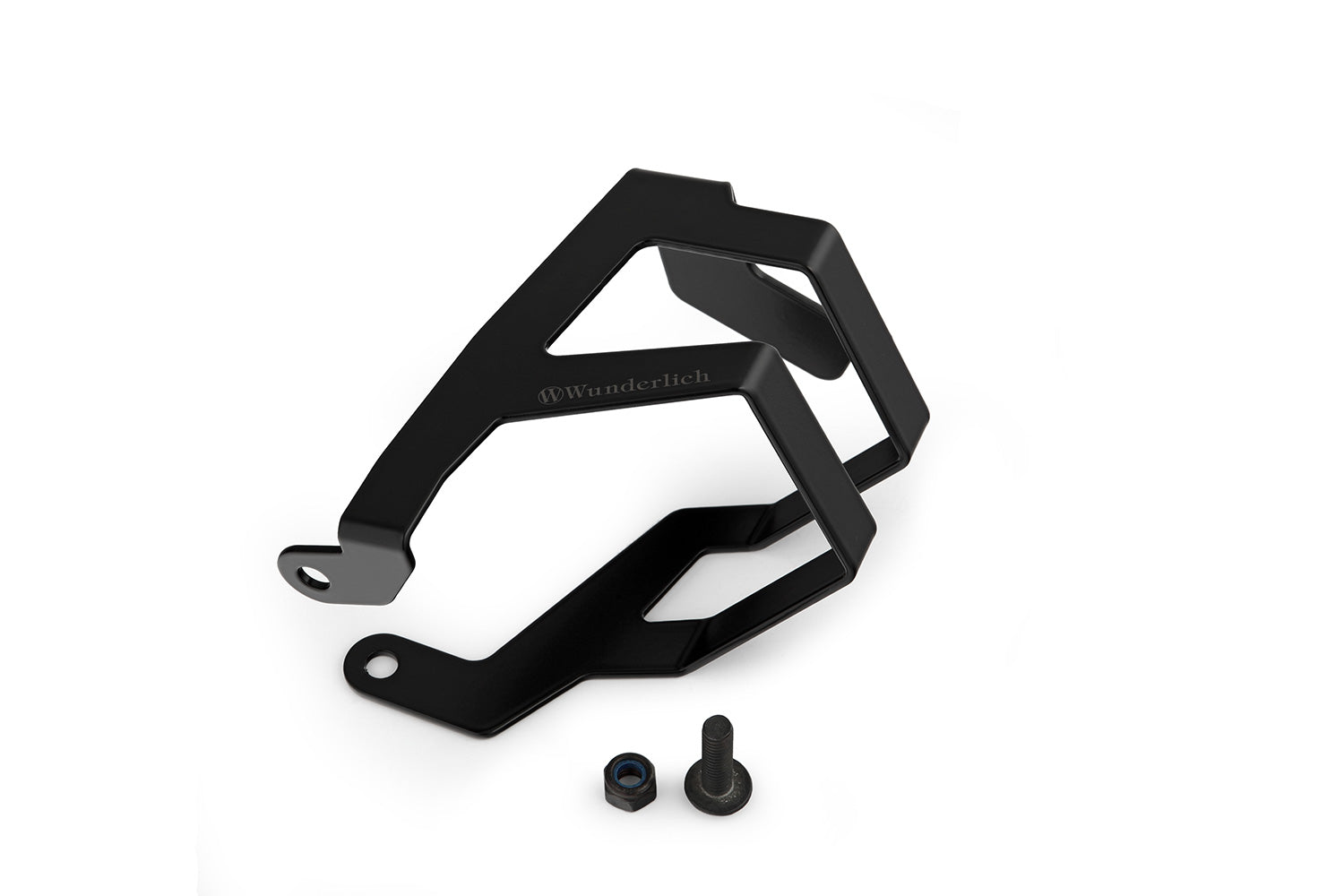 Discreetly integrated protective cover for the front brake fluid reservoir