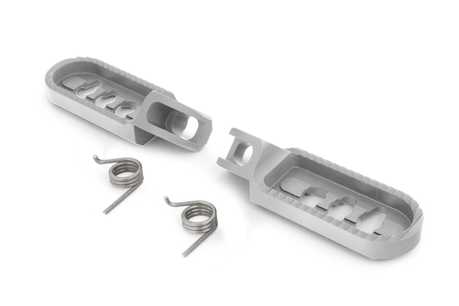 Lowering by 22 mm compared to the position of the original footrests