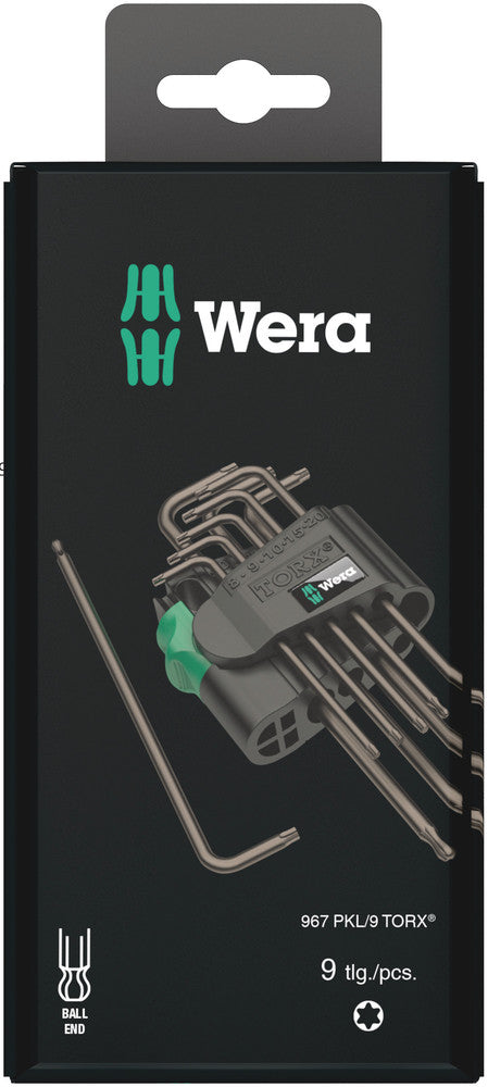 Wera Tools - 967/9 TX 1 SB TORX® L-key set, BlackLaser