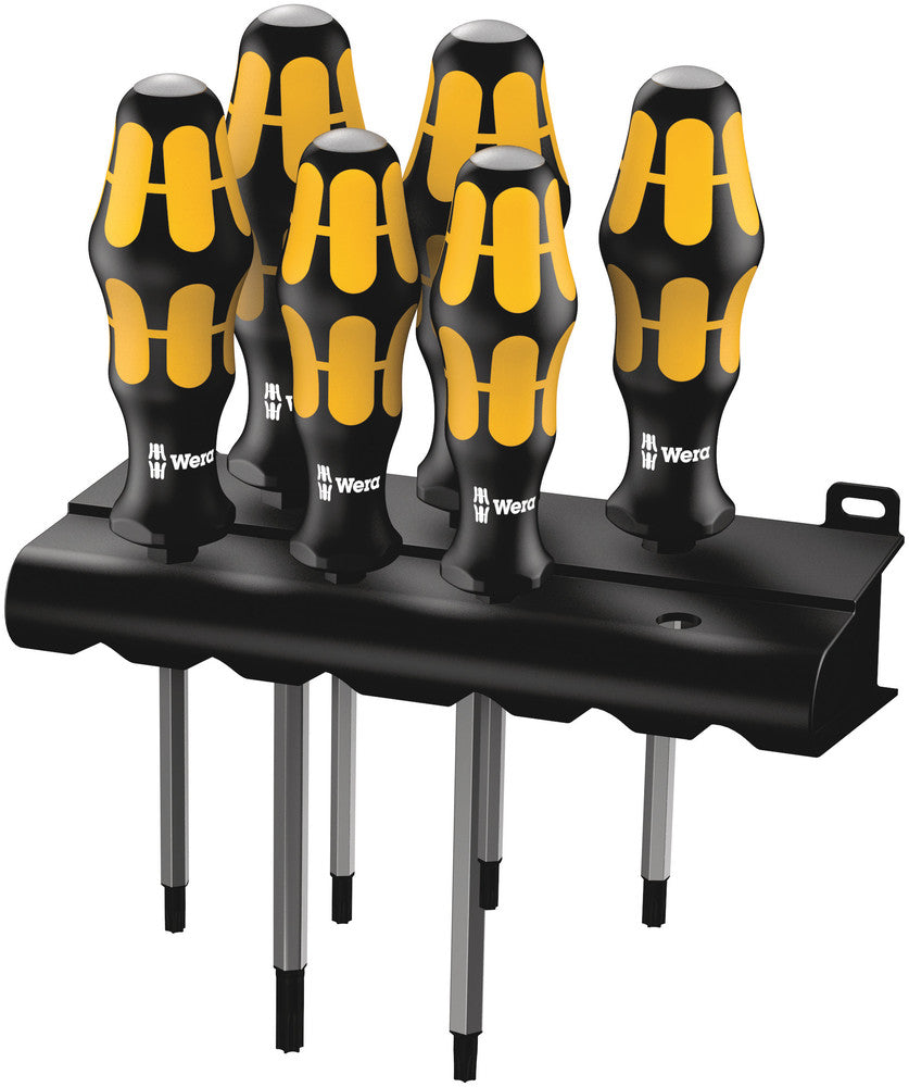 Wera Tools - 977/6 TORX® Screwdriver set Kraftform Wera: Chiseldriver and rack
