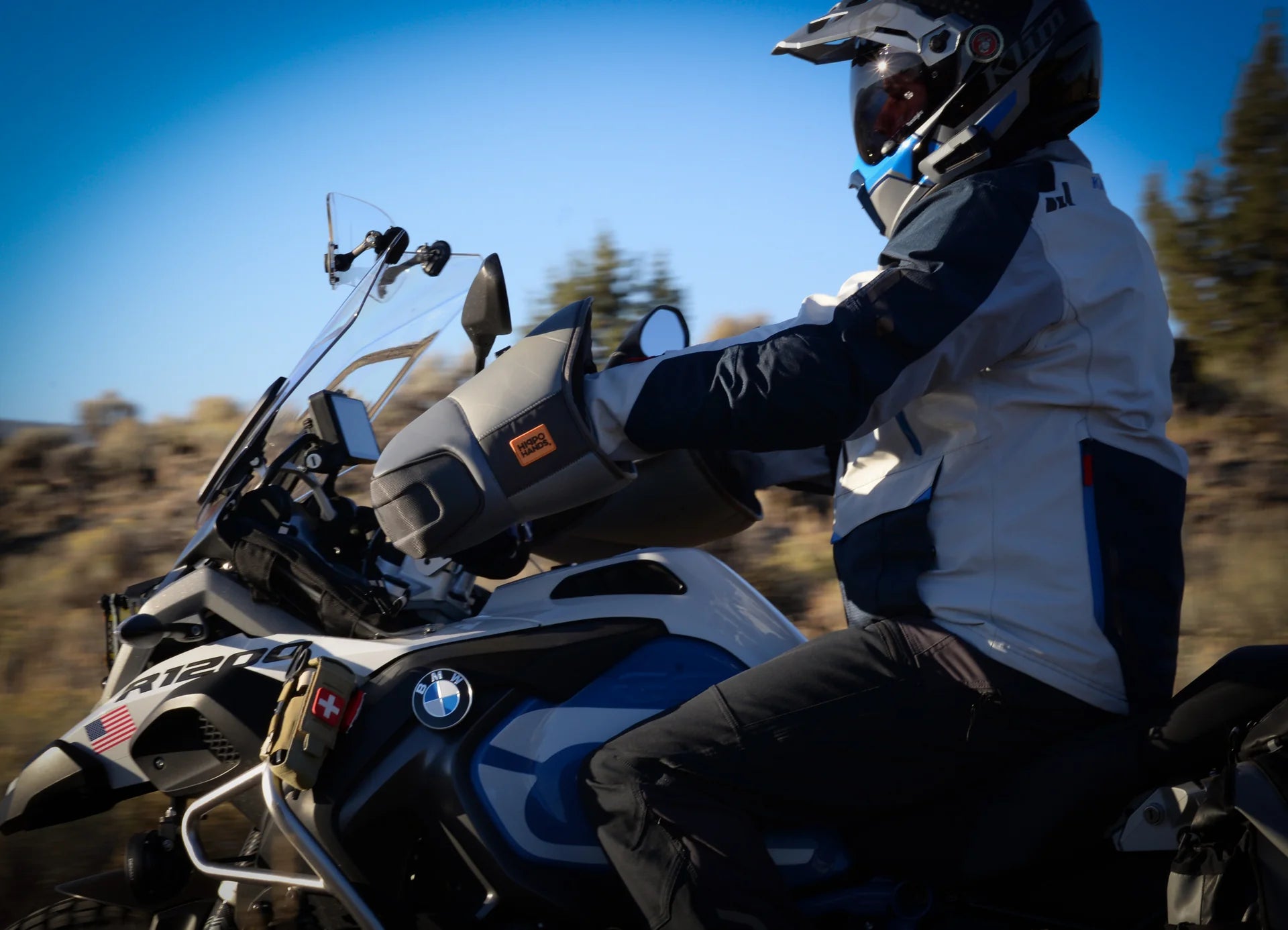 Hippo Hands - 'Alcan' Hand Warmer Covers, for MAX Coverage on ADV/Touring Motorcycles