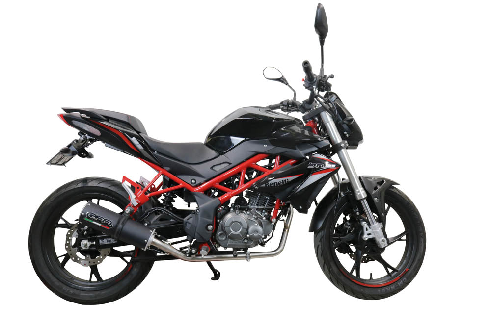 GPR-Exhaust---M3-Black-Titanium-Full-Line-for-BN-125-from-2018-to-2020-dB-Killer-Catalyst