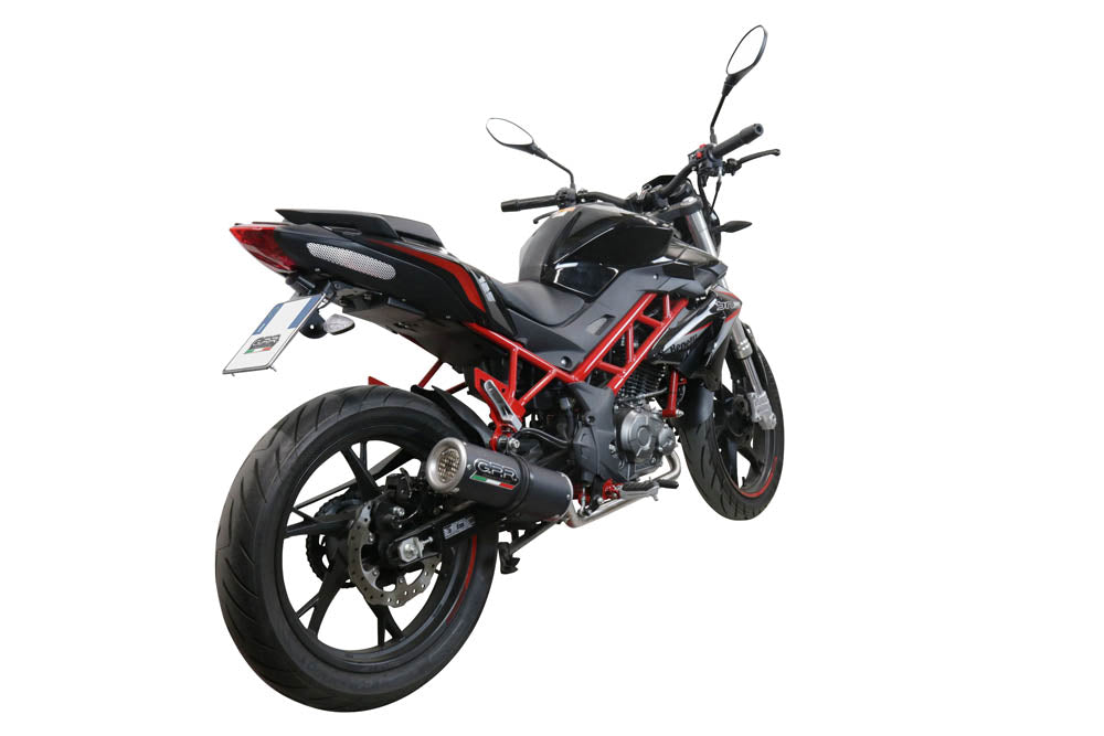 GPR-Exhaust---M3-Black-Titanium-Full-Line-for-BN-125-from-2018-to-2020-dB-Killer-Catalyst