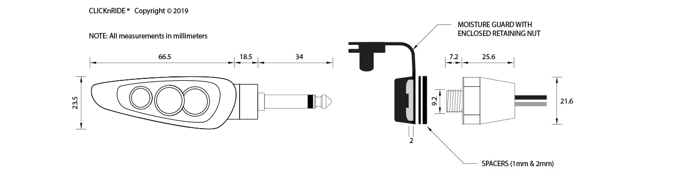 Click n Ride - Universal Spare Socket with Moisture Guard