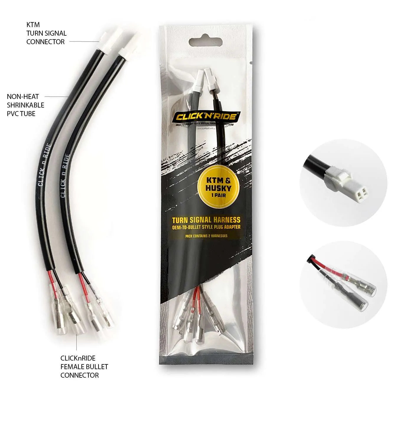 Click n Ride - Harness Converter for KTM, HUSQ, Gas Gas, Ducati