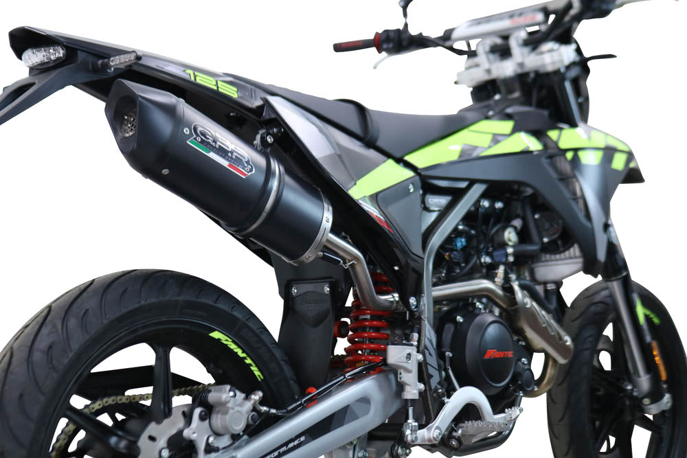 GPR-Exhaust---Furore-Evo4-Nero-Slip-on-for-XMF-125-from-2025-to-2026-dB-Killer-Link-Pipe-Catalyst