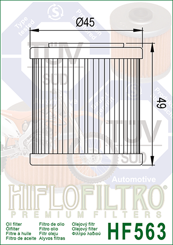 HiFlo - HF563 Oil Filter