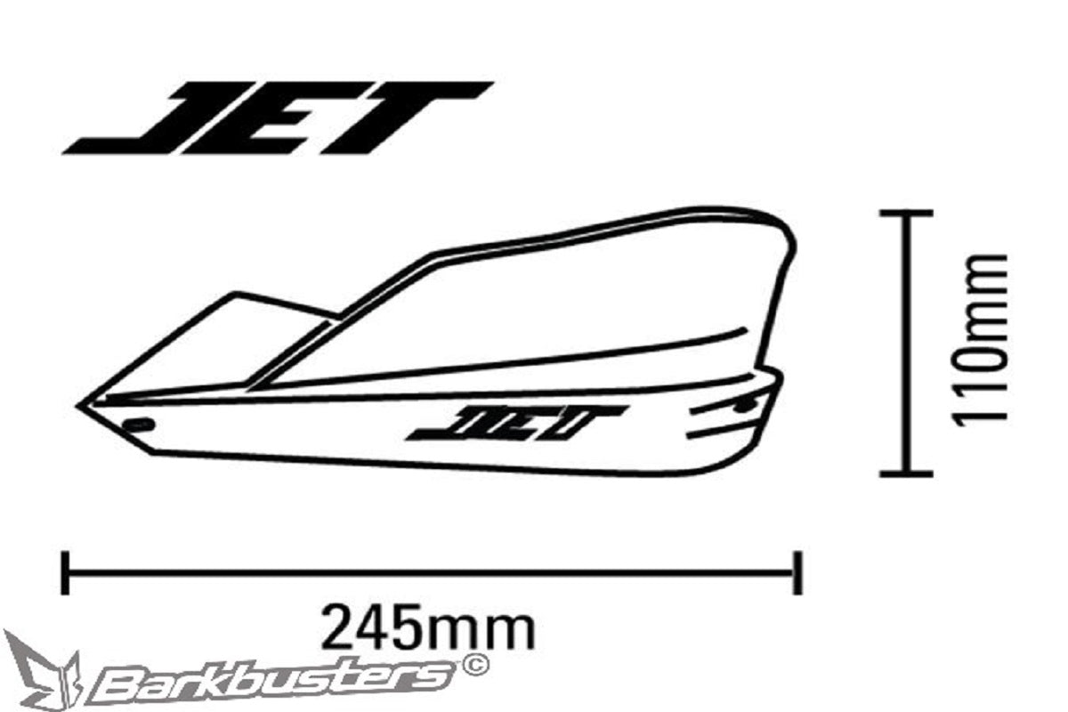 Barkbusters - Jet Handguards, Plastics Only
