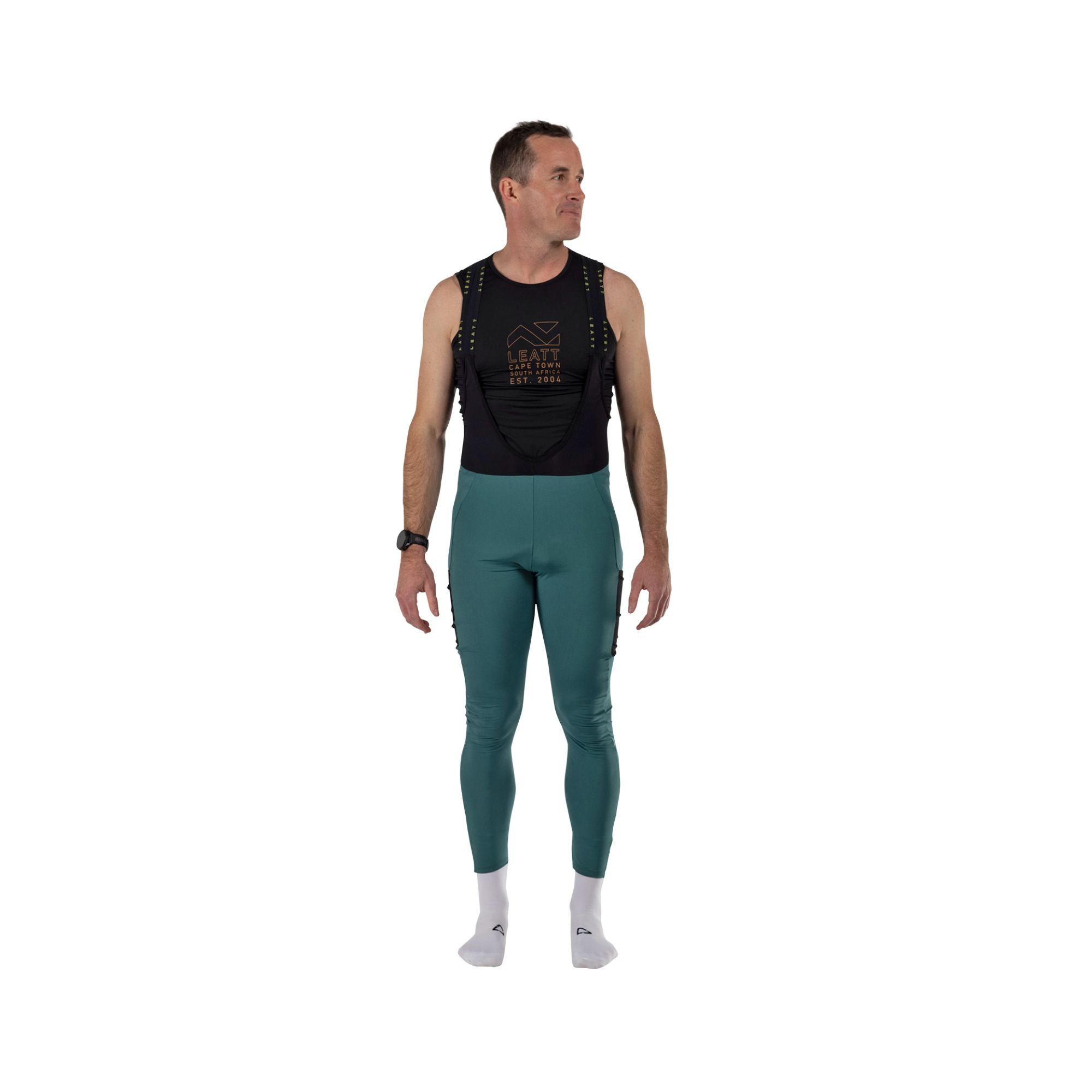 LEATT APPAREL BIB TIGHT 4.0 ENDURANCE TEAL L