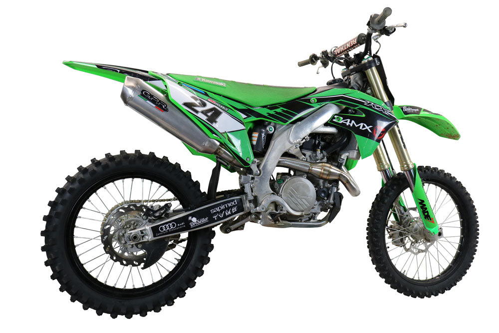 GPR-Exhaust---Pentacross-Inox-Full-Line-for-KX-450-X-from-2019-to-2020-dB-Killer-Spark-Arrestor