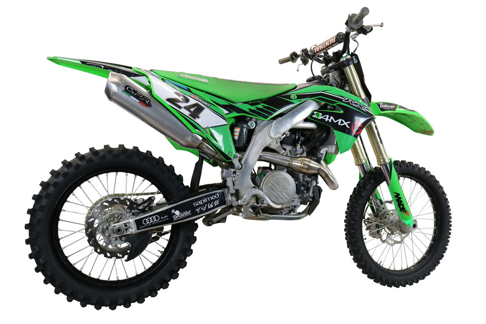 GPR-Exhaust---Pentacross-Titanium-Full-Line-for-KX-450-X-from-2021-to-2023-dB-Killer-Spark-Arrestor