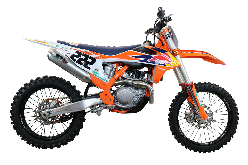 GPR-Exhaust---Pentacross-FULL-Titanium-Full-Line-for-SX-F-Factory-Edition-450-from-2018-to-2021-dB-Killer-Spark-Arrestor
