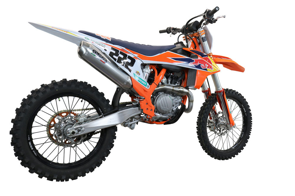 GPR-Exhaust---Pentacross-FULL-Titanium-Full-Line-for-SX-F-450-from-2020-to-2022-dB-Killer-Spark-Arrestor