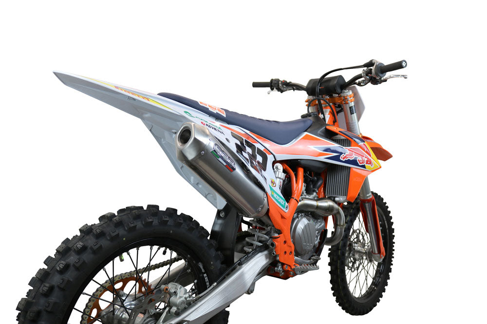 GPR-Exhaust---Pentacross-FULL-Titanium-Full-Line-for-FE-450-from-2024-to-2025-dB-Killer-Spark-Arrestor