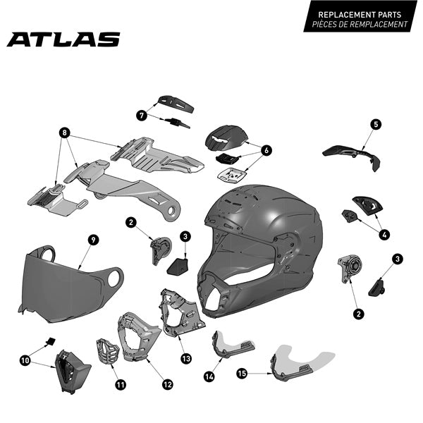 CKX-HELM ATLAS SLP SOLID CARB WH GLOSS 3XL 517337