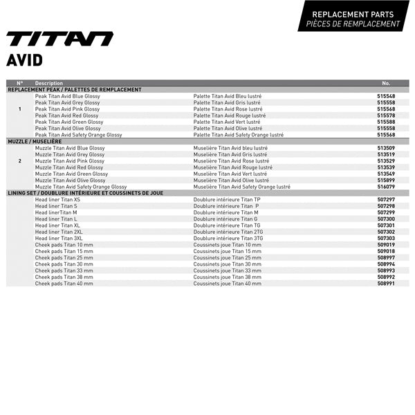 CKX-HELM TITAN DL AVID PI GLOSS S CKX 515562#