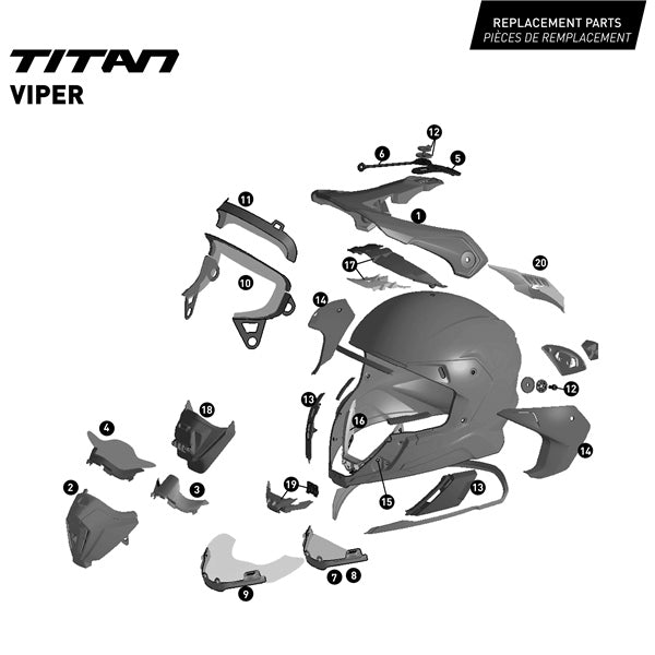 CKX-HELM TITAN DL VIPER TUR GLOSS 3XL 516127#