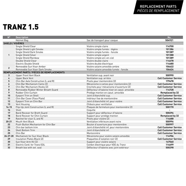 CKX-HELM TRANZ1.5AMS EDL CYBER T WLF GLOS XS 516341