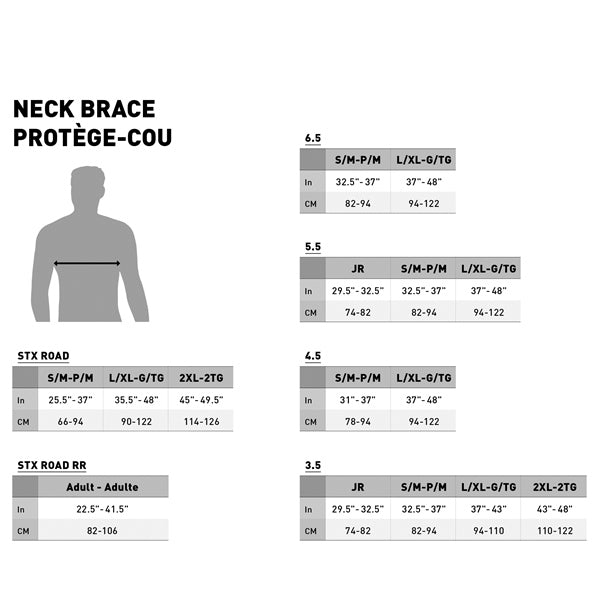 Leatt-NECK BRACE STX BK/GY/YE S/M LEATT 100030101 6009698964742