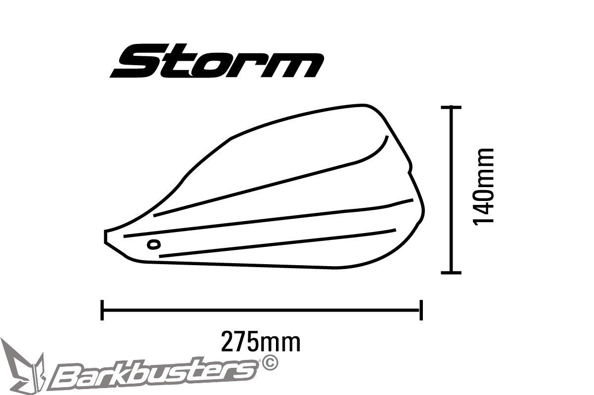 Barkbusters - Storm Handguards, Plastics Only