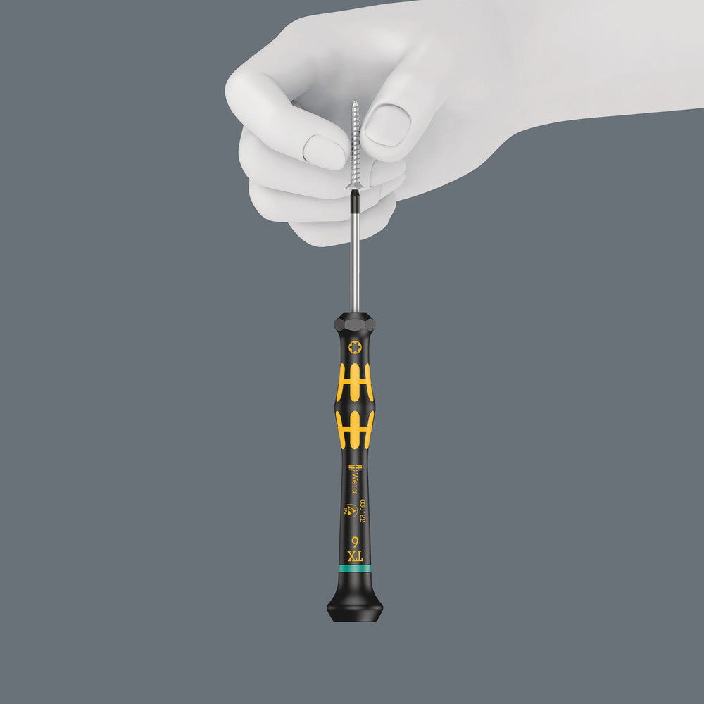 Wera Tools - 1567 TORX® HF ESD Kraftform Micro screwdriver with holding function for TORX® screws