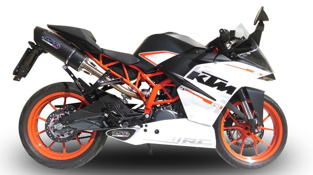 GPR-Exhaust---Furore-Nero-Slip-on-for-RC-390-from-2015-to-2016-dB-Killer-Link-Pipe-Catalyst