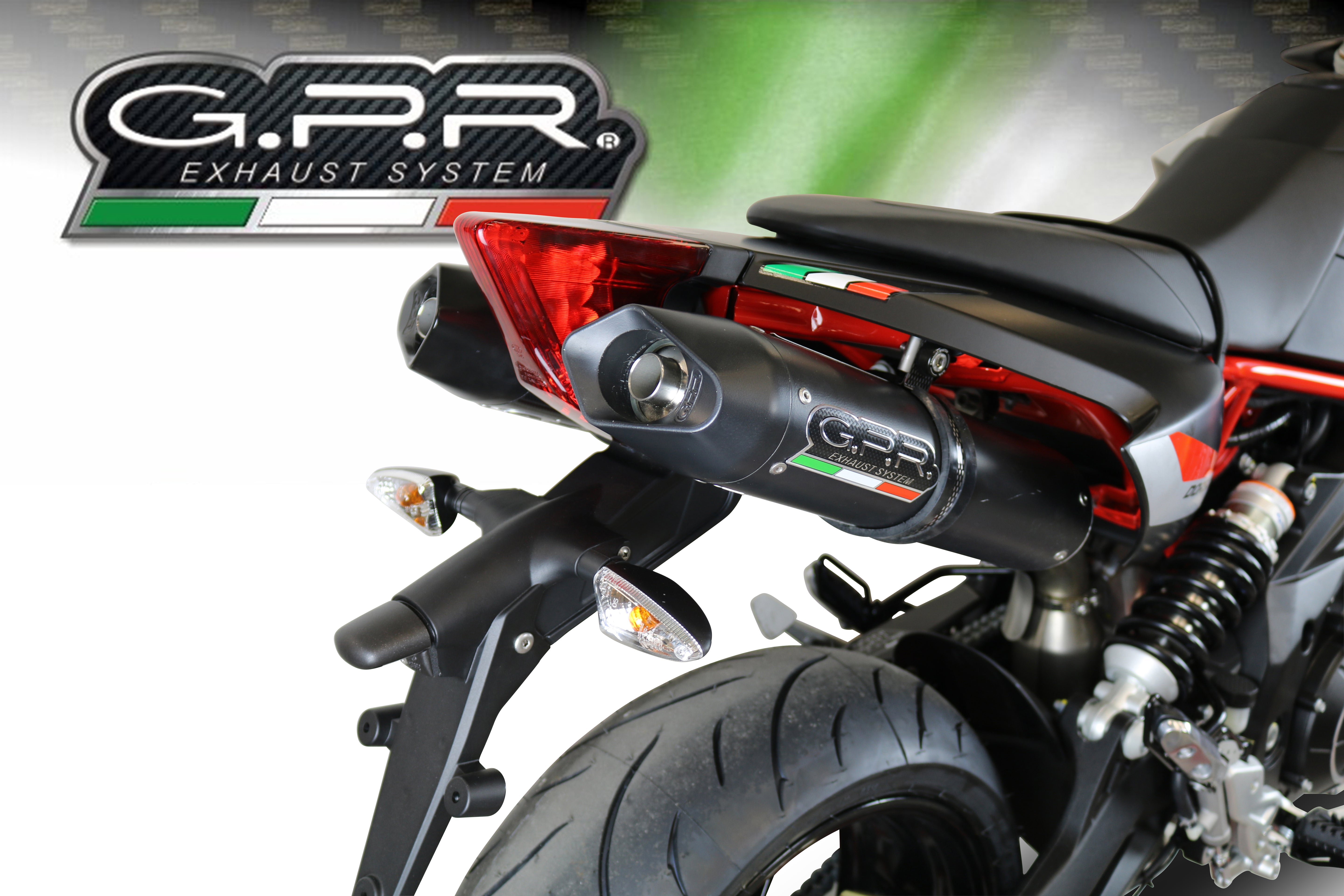 GPR-Exhaust---Furore-Evo4-Nero-Double-Slip-on-for-Shiver-900-from-2017-to-2020-dB-Killer-Link-Pipes
