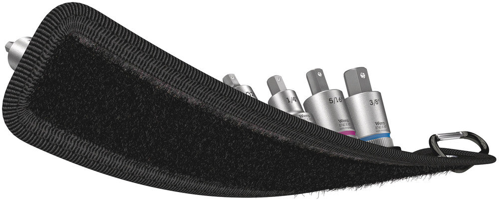 Wera Tools - Belt B Imperial 1 Zyklop In-Hex-Plus bit socket set with holding function, 3/8" drive
