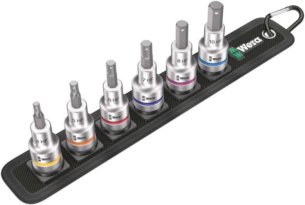 Wera Tools - Belt C 2 Zyklop In-Hex-Plus bit socket set with holding function, 1/2" drive