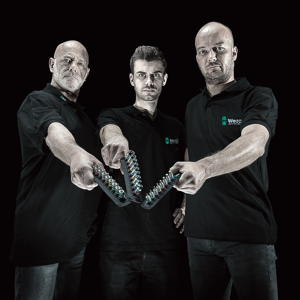 Wera Tools - Belt A Imperial 1 Zyklop In-Hex-Plus bit socket set with holding function, 1/4" drive