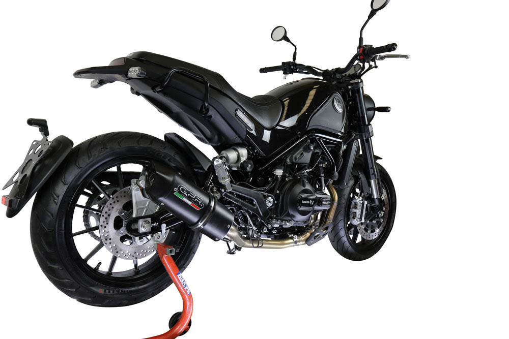 GPR-Exhaust---Furore-Evo4-Nero-Mid-Line-for-Leoncino-500-Trail-from-2017-to-2024-dB-Killer-Catalyst-